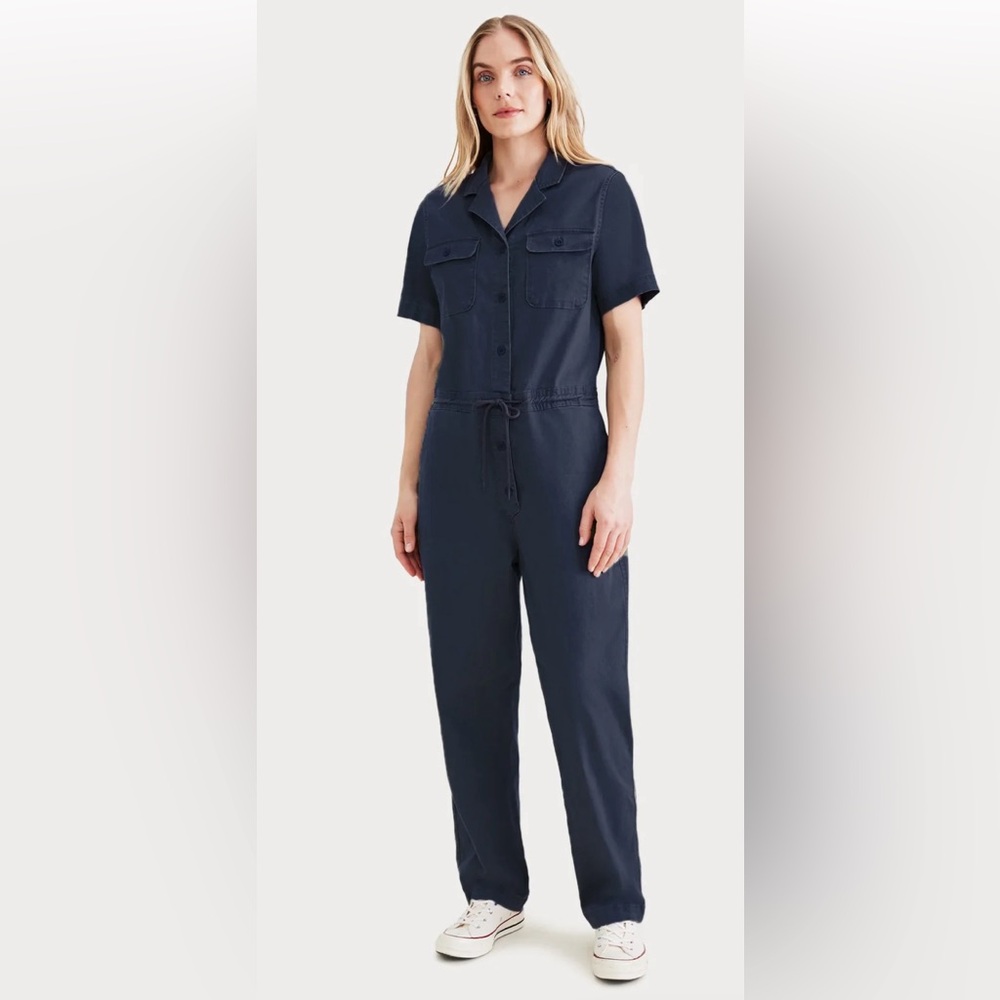 Dockers Women’s Utility Jumpsuit Navy Size XL